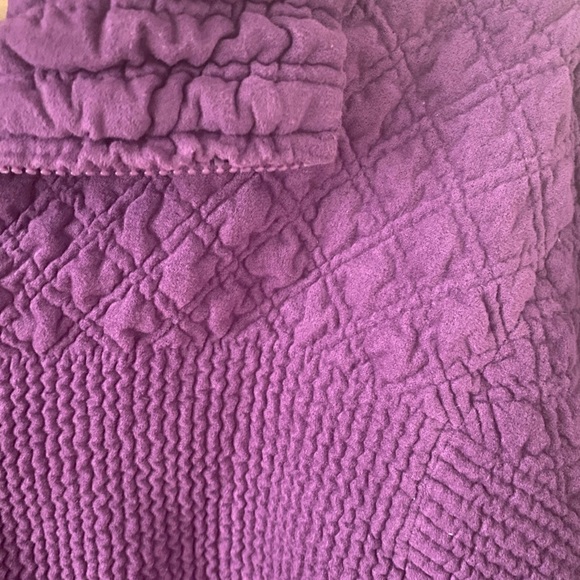Quilted purple zip up - Picture 4 of 7